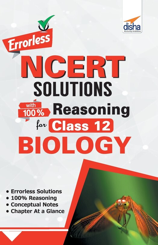 Front cover_Errorless NCERT Solutions with with 100% Reasoning for Class 12 Biology
