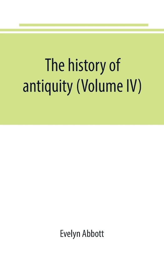 Couverture_The history of antiquity (Volume IV)
