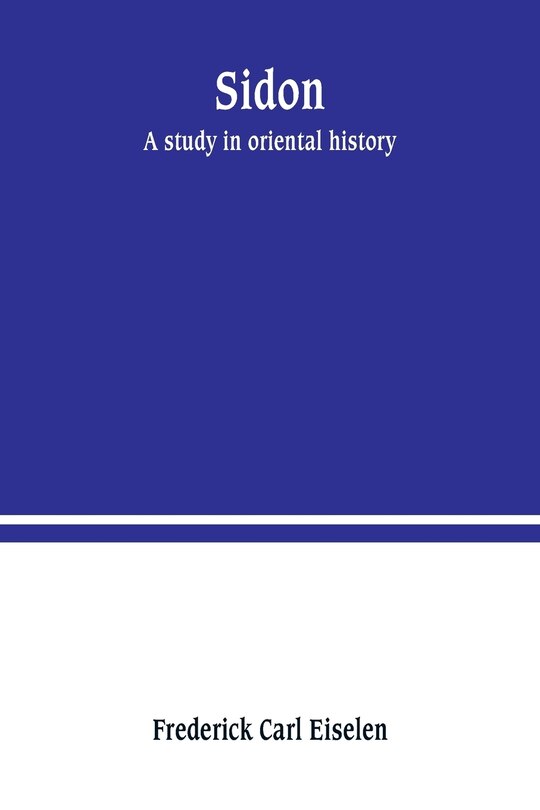 Front cover_Sidon