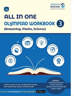 Front cover_All in One Olympiad Workbook for Reasoning, Maths & Science - Class 3