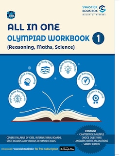 All in One Olympiad Workbook for Reasoning, Maths & Science - Class 1