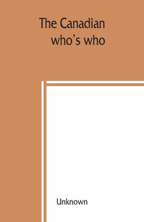 Front cover_The Canadian Who's Who