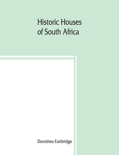Front cover_Historic Houses Of South Africa