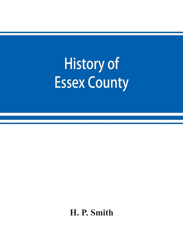 Couverture_History Of Essex County