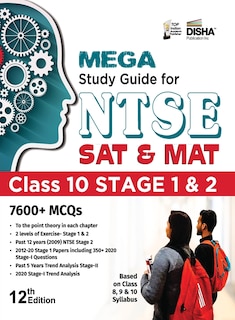 Front cover_MEGA Study Guide for NTSE 2021 (SAT & MAT) Class 10 Stage 1 & 2 - 12th Edition