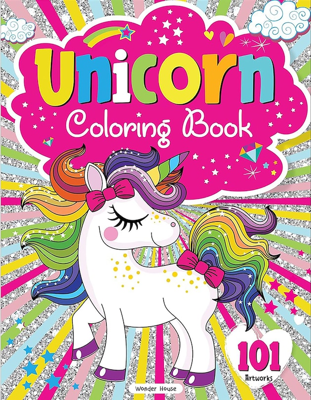 Couverture_101 Unicorn Colouring Book: Fun Activity Colouring Book For Children