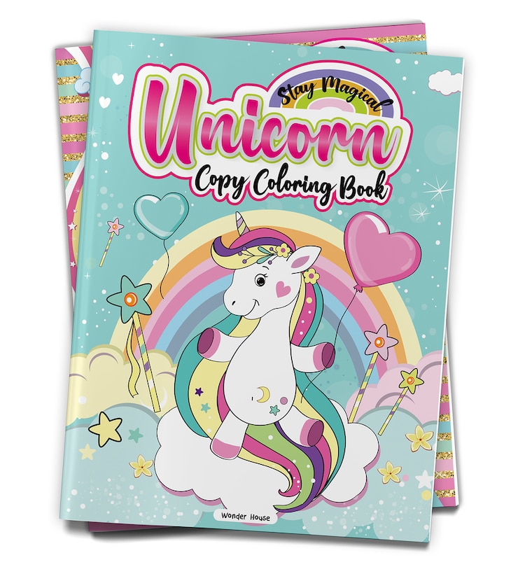 Couverture_Stay Magical Unicorn Copy Coloring Book: Fun Activity Books For Children