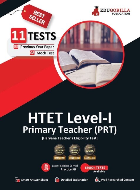 Front cover_HTET Level-I Exam 2023 (English Edition) - Haryana Primary Teacher (PRT) - 8 Mock Tests and 3 Previous Year Papers (1600 Solved Questions) with Free Access to Online Tests