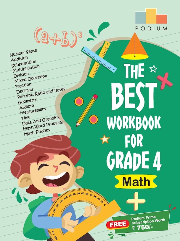 Couverture_The Best Math Workbook for Grade 4