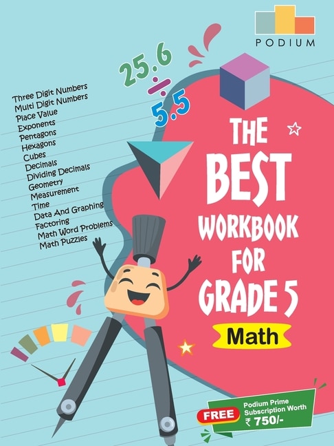 Front cover_The Best Math Workbook for Grade 5