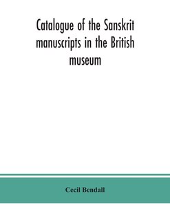 Couverture_Catalogue of the Sanskrit manuscripts in the British museum
