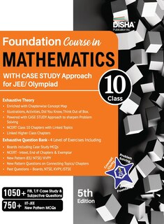Front cover_Foundation Course in Mathematics for JEE/ Olympiad Class 10 with Case Study Approach - 5th Edition