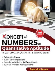 Couverture_Koncepts of Numbers in Quantitative Aptitude in CAT GMAT XAT CMAT MAT & Bank PO 3rd Edition