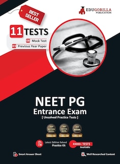 Front cover_NEET PG Entrance Exam Preparation Book 2023 - 8 Mock Tests and 3 Previous Year Papers (3300 Unsolved Objective Questions) with Free Access To Online Tests