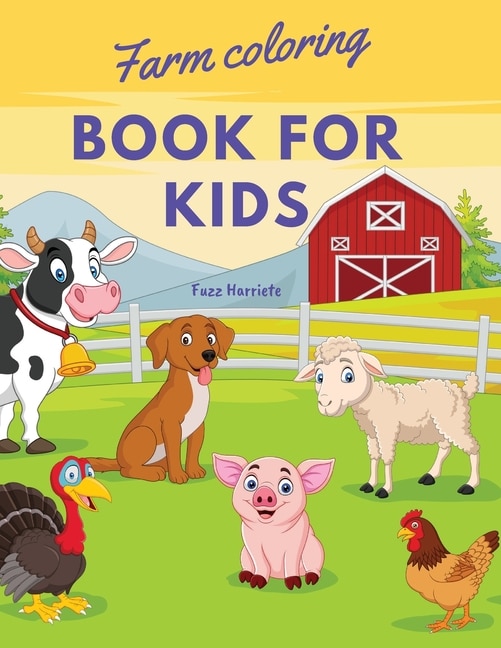 Front cover_Farm Coloring Book For Kids