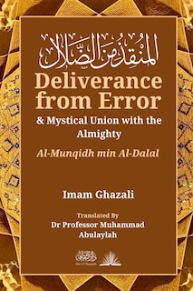 Couverture_Deliverance from Error & Mystical Union with the Almighty