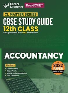 Couverture_Board plus CUET 2023 CL Master Series - CBSE Study Guide - Class 12 - Accountancy