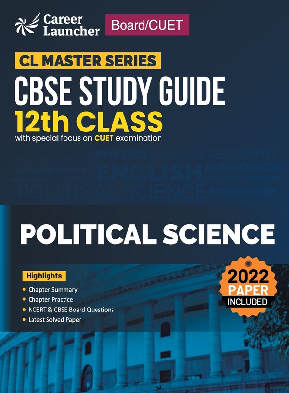Couverture_Board plus CUET 2023 CL Master Series - CBSE Study Guide - Class 12 - Political Science