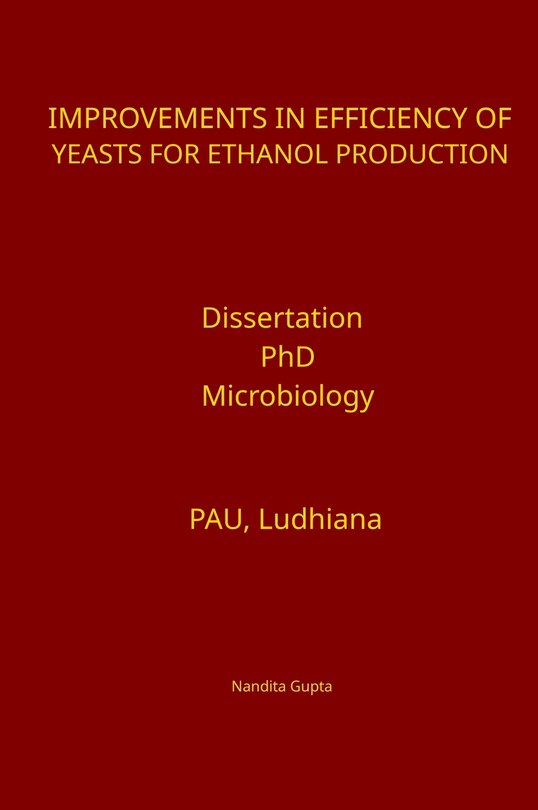 Couverture_Improvements in Efficiency of Yeasts for Ethanol Production