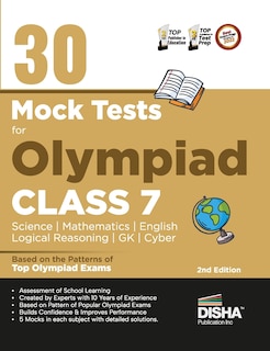 30 Mock Test Series for Olympiads Class 7 Science, Mathematics, English, Logical Reasoning, GK/ Social & Cyber 2nd Edition