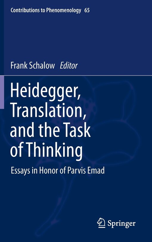 Front cover_Heidegger, Translation, and the Task of Thinking