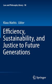 Front cover_Efficiency, Sustainability, and Justice to Future Generations