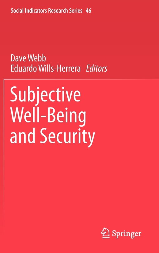 Couverture_Subjective Well-Being and Security