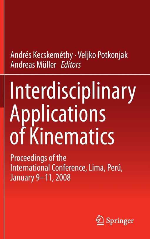 Front cover_Interdisciplinary Applications of Kinematics