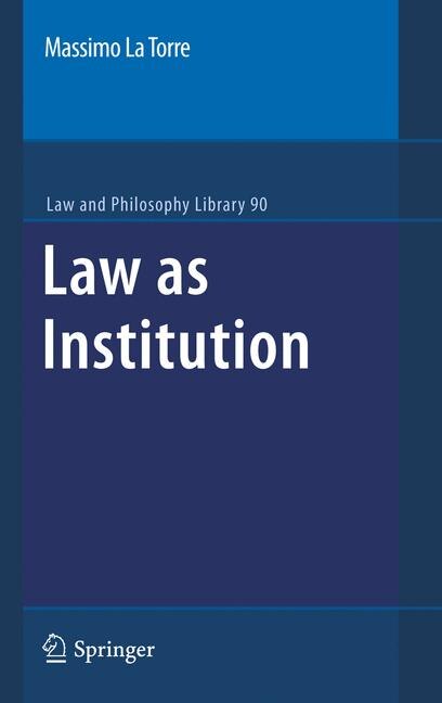 Front cover_Law as Institution