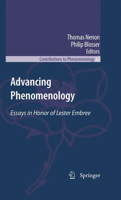 Front cover_Advancing Phenomenology