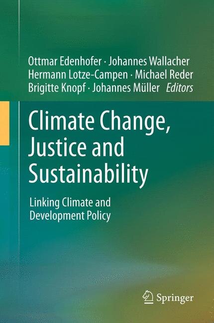 Front cover_Climate Change, Justice and Sustainability