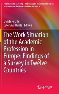 Front cover_The Work Situation of the Academic Profession in Europe