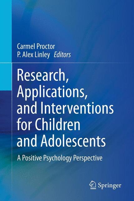 Couverture_Research, Applications, and Interventions for Children and Adolescents