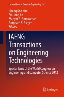 Front cover_IAENG Transactions on Engineering Technologies
