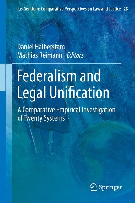 Couverture_Federalism and Legal Unification