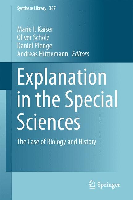 Front cover_Explanation in the Special Sciences