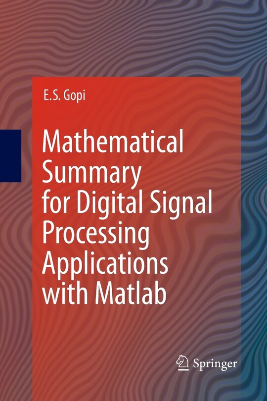 Couverture_Mathematical Summary for Digital Signal Processing Applications with Matlab