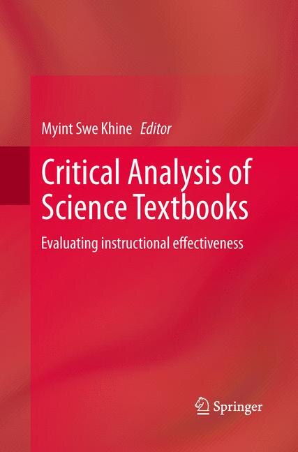 Couverture_Critical Analysis Of Science Textbooks