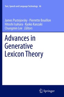Front cover_Advances In Generative Lexicon Theory