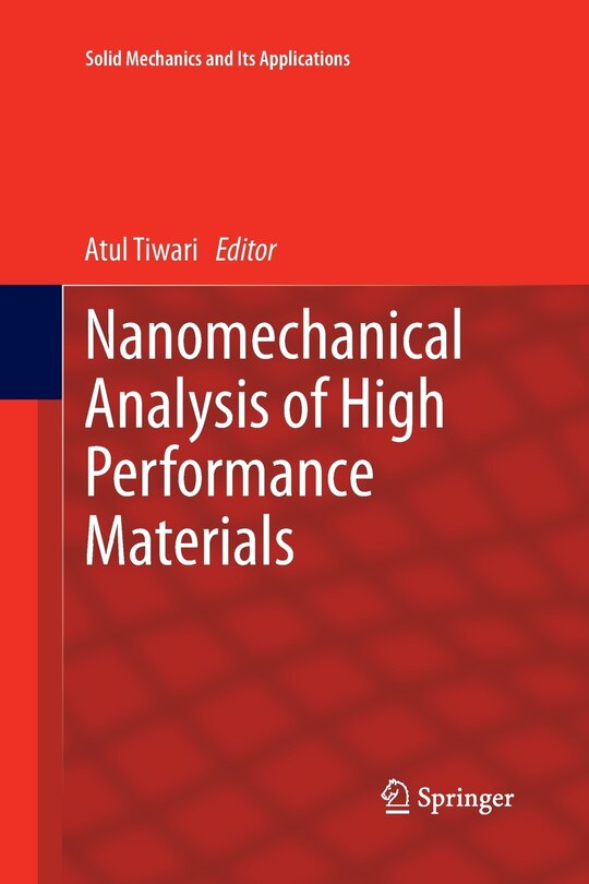 Couverture_Nanomechanical Analysis Of High Performance Materials