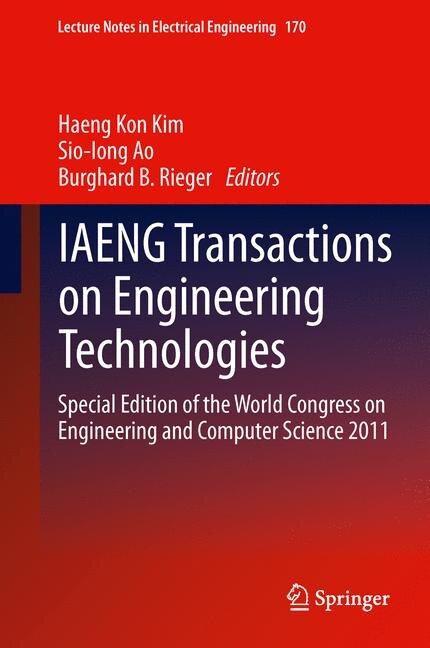 Front cover_IAENG Transactions on Engineering Technologies