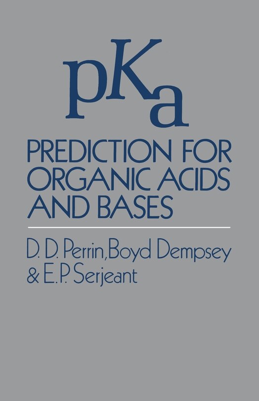 Front cover_pKa Prediction for Organic Acids and Bases