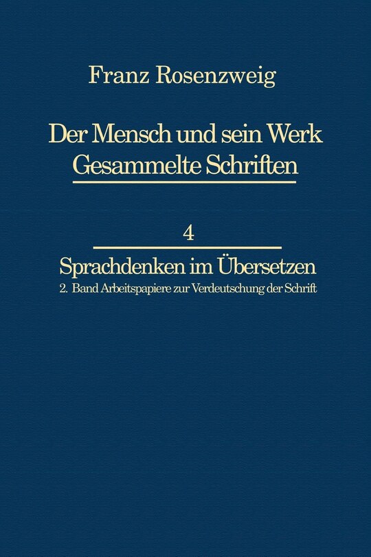 Couverture_Franz Rosenzweig Sprachdenken