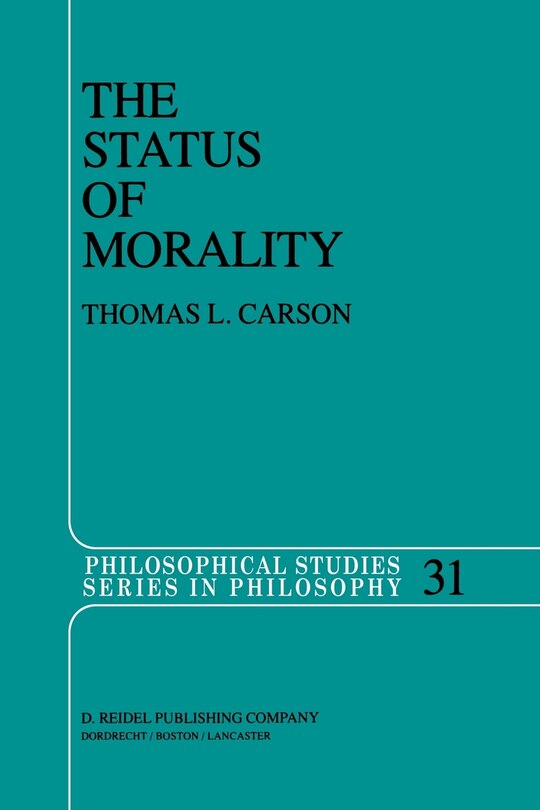 Couverture_The Status of Morality