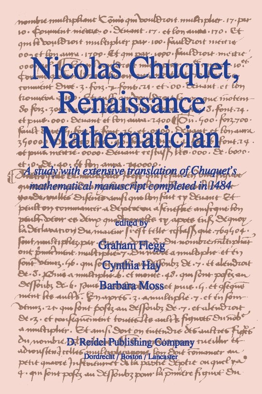 Front cover_Nicolas Chuquet, Renaissance Mathematician