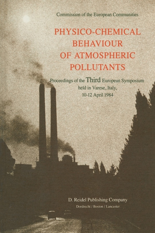 Front cover_Physico-Chemical Behaviour of Atmospheric Pollutants