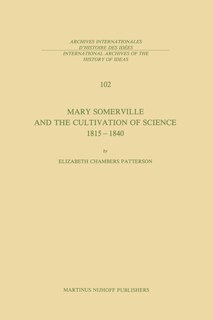 Front cover_Mary Somerville and the Cultivation of Science, 1815-1840