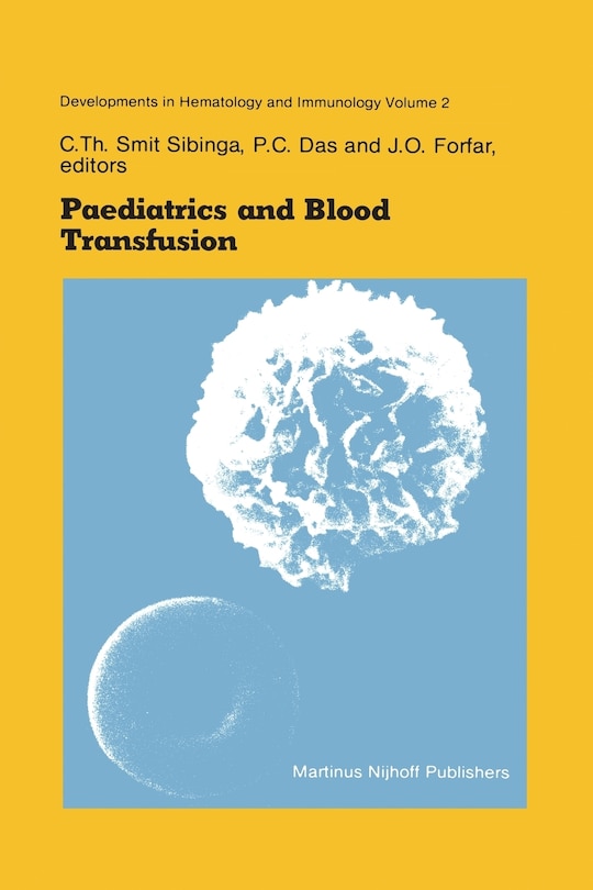 Couverture_Paediatrics and Blood Transfusion