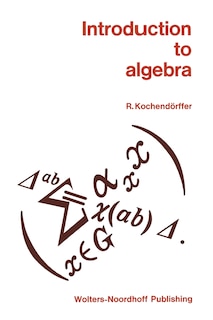Couverture_Introduction To Algebra