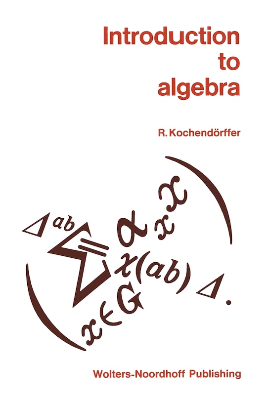 Couverture_Introduction To Algebra
